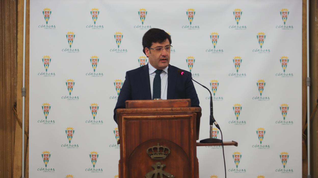 El presidente del Córdoba CF, Jesús León