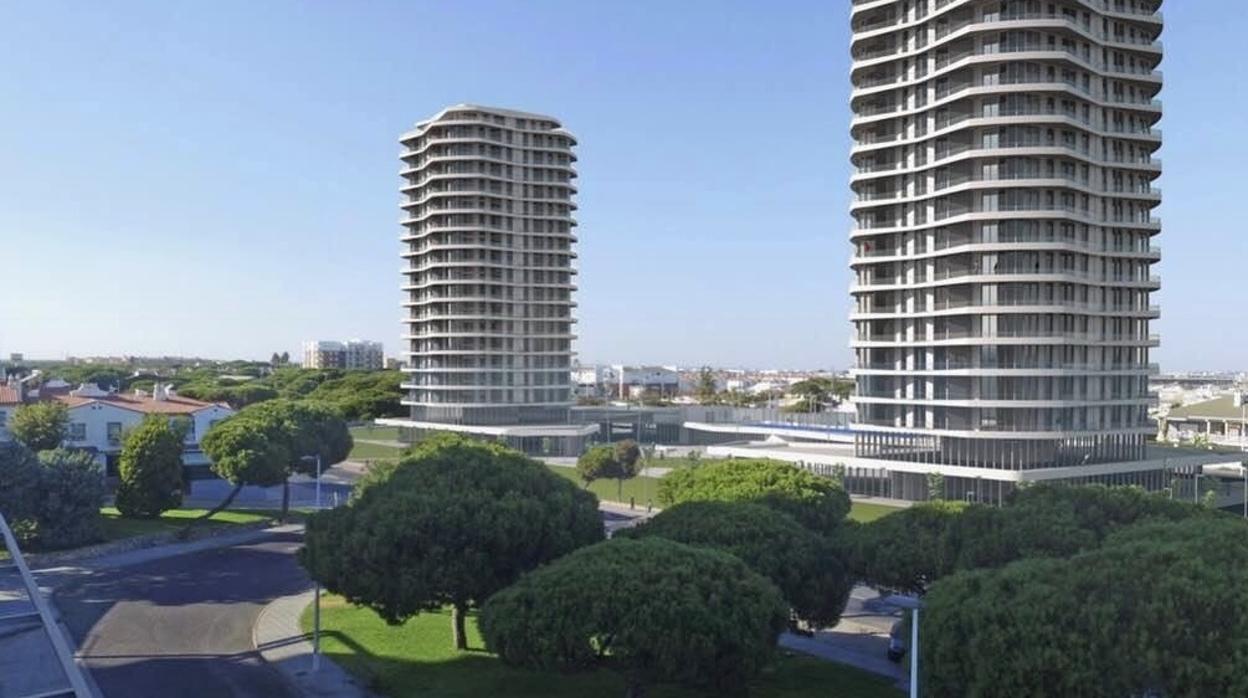 Maqueta del proyecto residencial de Punta Umbría