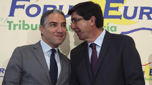Juan Marín, a Elías Bendodo: «Hablo más contigo que con mi mujer»