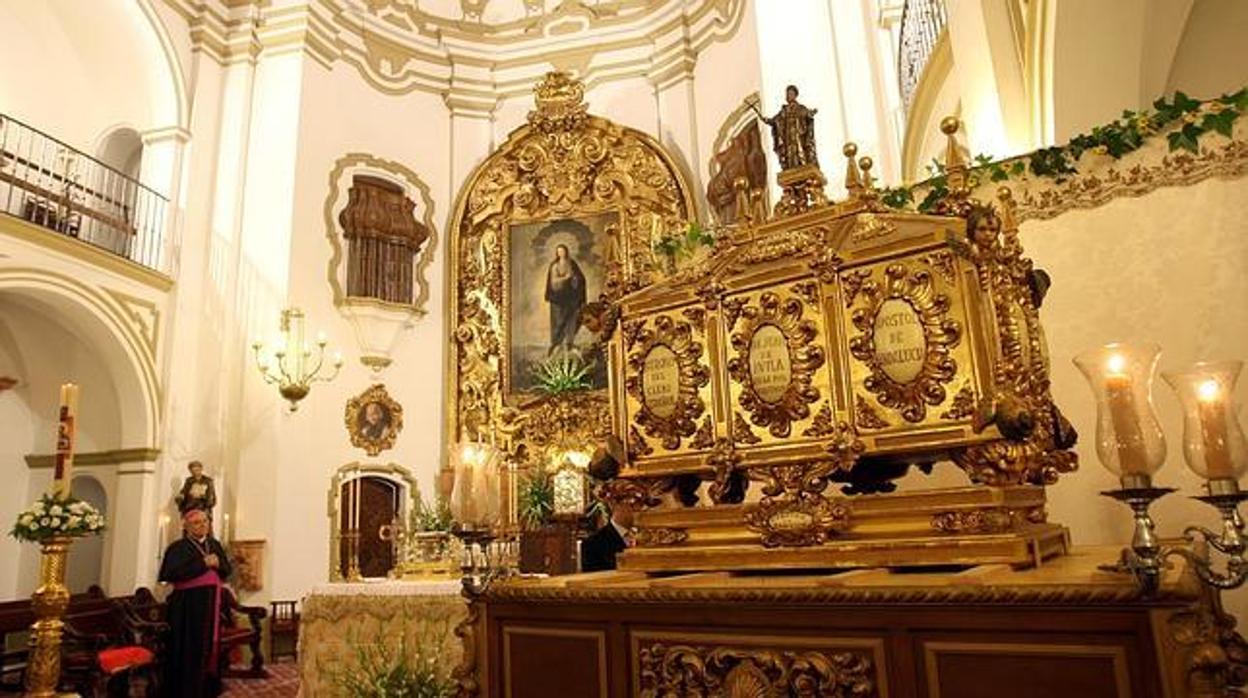 Las reliquias de San Juan de Ávila, en la Capilla del Seminario San Pelagio