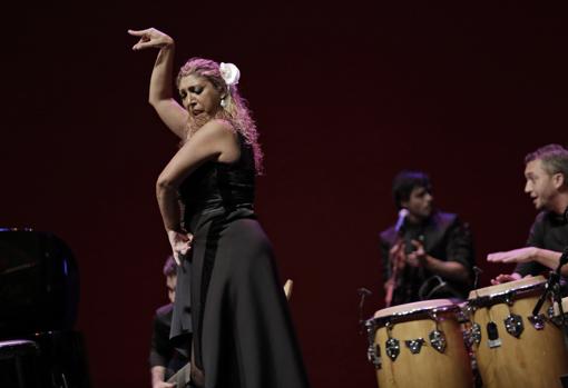 Esperanza Fernández, durante una actuación