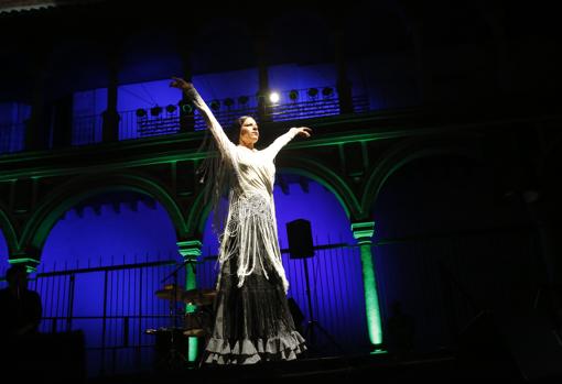 Mercedes de Córdoba, durante una actuación en la Noche Blanca del Flamenco de Córdoba