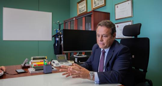 Imagen de la entrevista a Méndez Cortegano