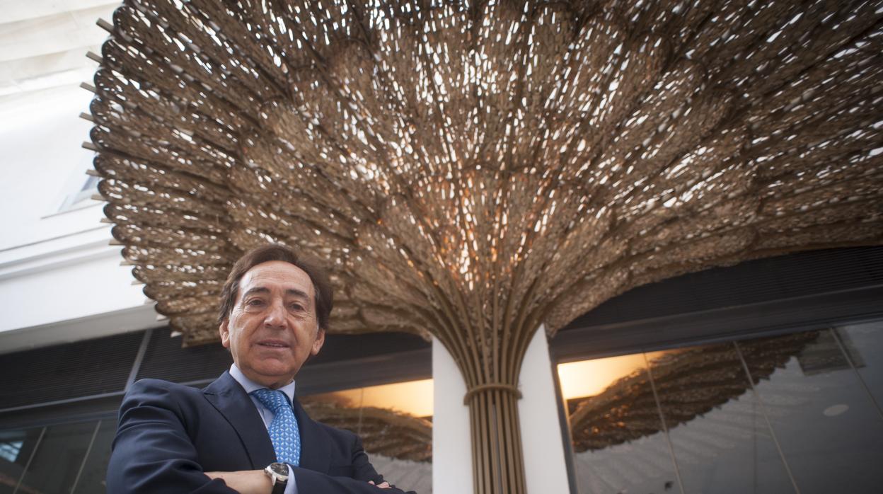 Salvador Arenere, poco antes de la entrevista a ABC en el hotel Vincci Posada del Patio