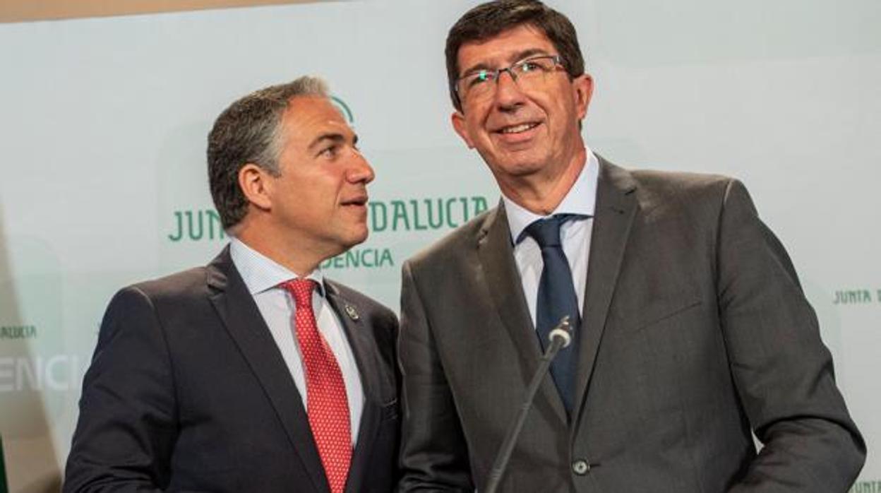 Elías Bendodo y Juan Marín