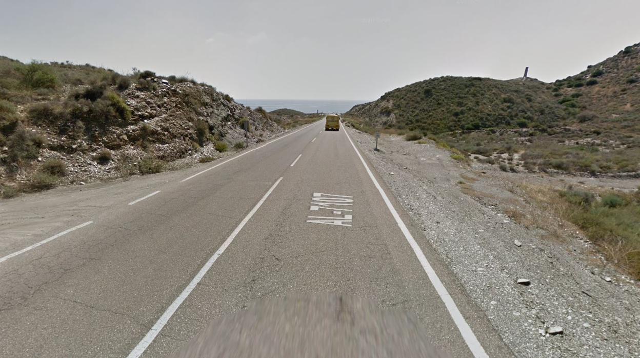 Imagen de la carretera donde ha ocurrido el siniestro