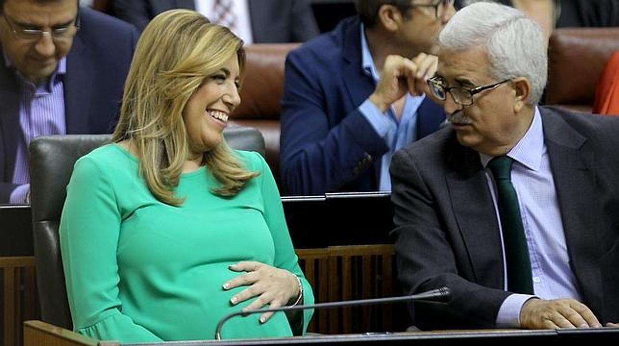 Susana Díaz, en su primer embarazo