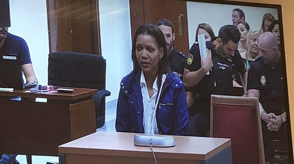Ana Julia Quezada durante su declaración en el juicio por la muerte de Gabriel Cruz.