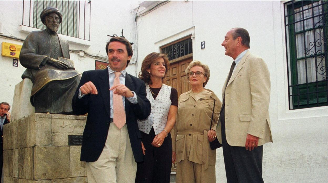 Los matrimonios Chirac y Aznar, en la Judería