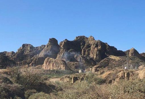Paraje de Guadix donde se ha producido la explosión.