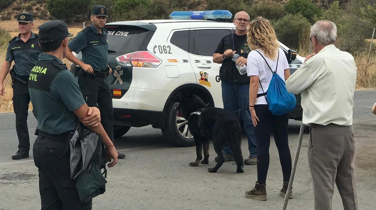 Parte del dispositivo en una jornada de rastreo