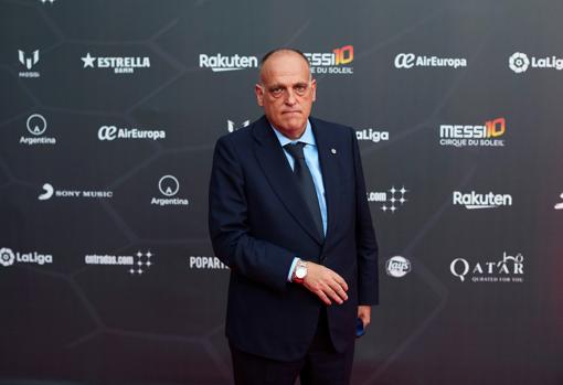 El presidente de LaLiga, Javier Tebas