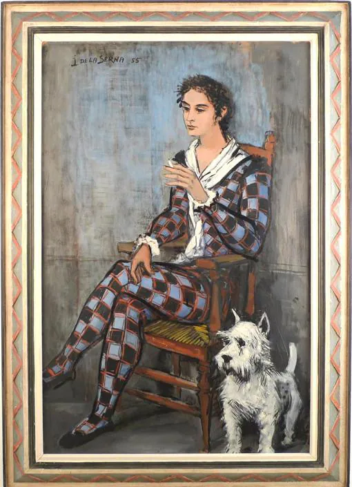 Arlequín y su perro, de 1955, perteneciente a una colección particular.