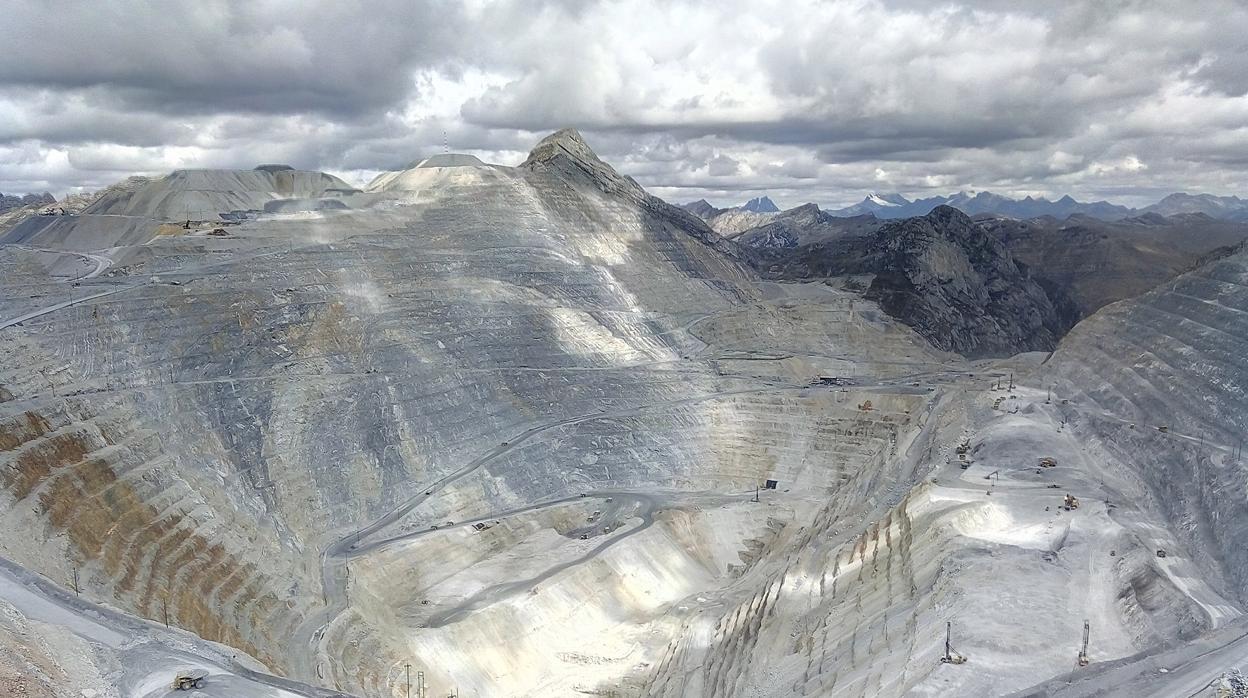 Vista aérea de Antamina en Perú