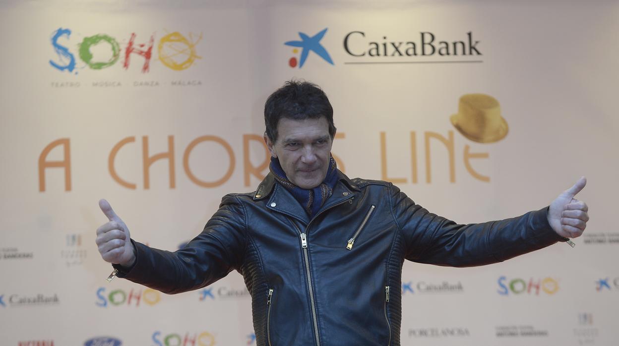 Antonio Banderas antes de la inauguración de su teatro, que vivió sobre las tablas interpretando a Zach en «A Chorus Line»