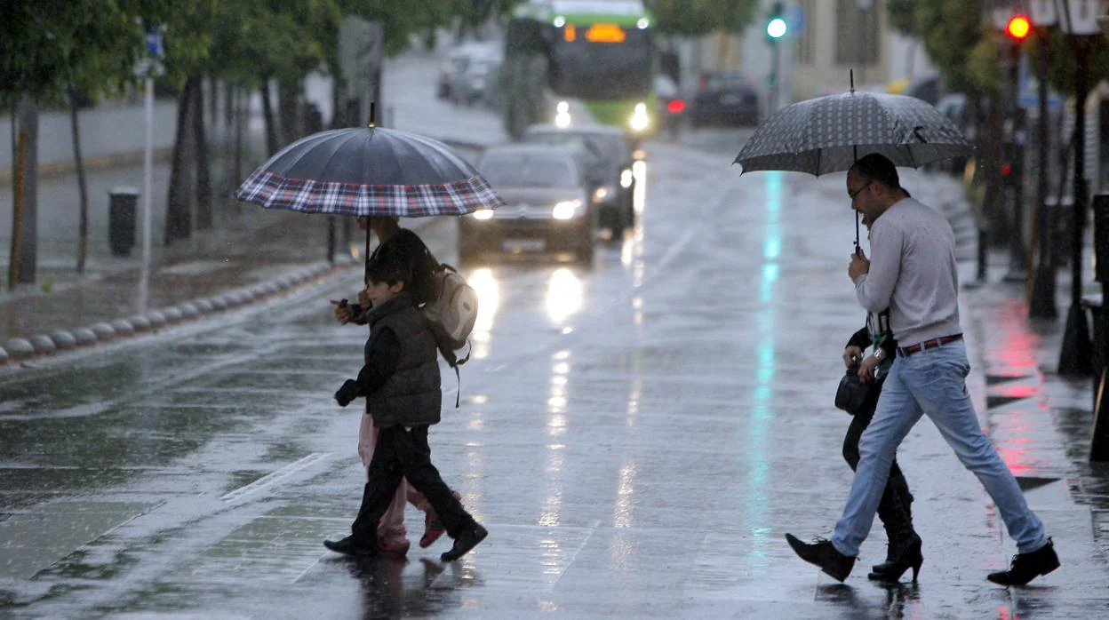 Día lluvioso en Córdoba
