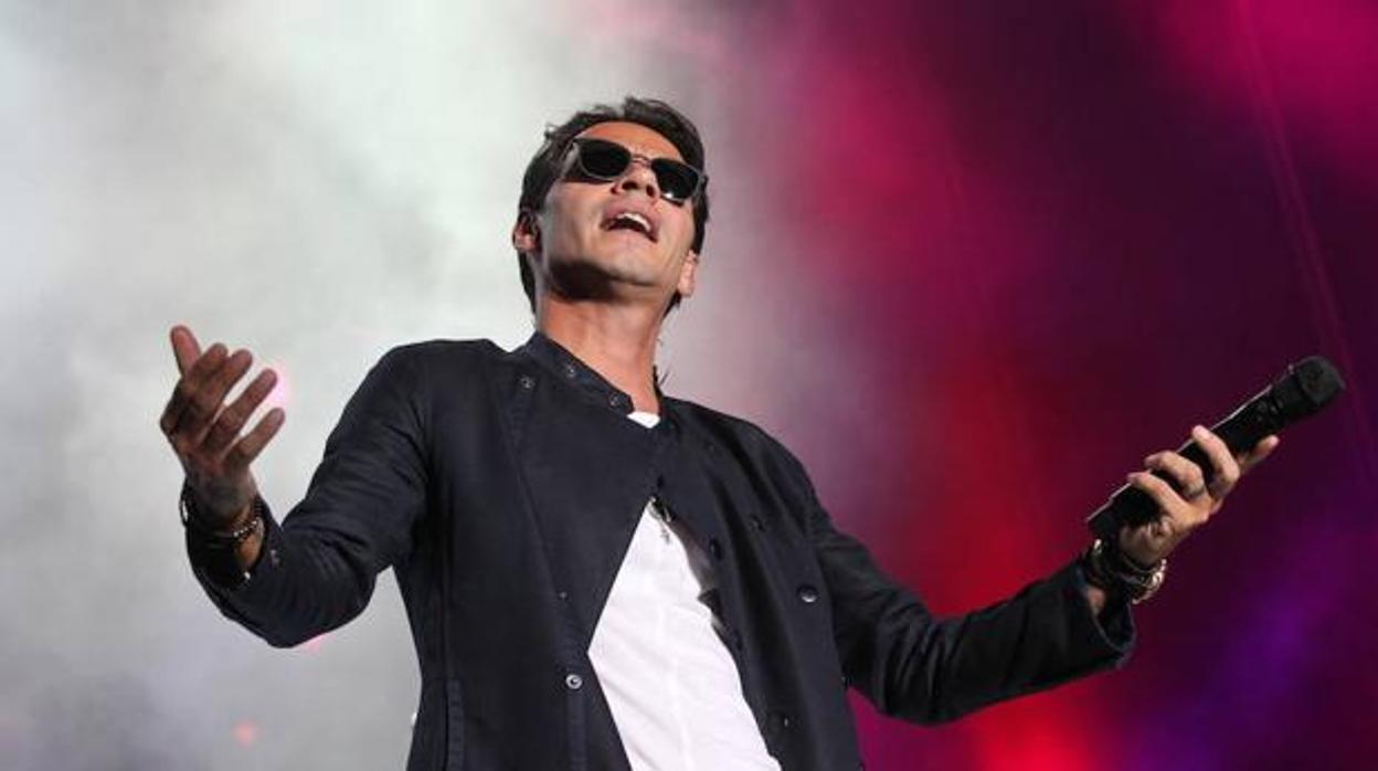 Marc Anthony en uno de sus conciertos