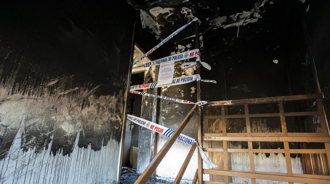 Así quedo la vivienda tras sufrir el pavoroso fuego