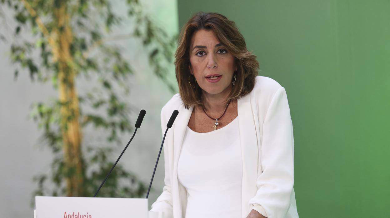 La secretaria general del PSOE andaluz, ayer en San Vicente