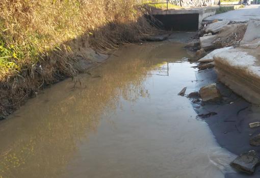 Aspecto que ofrece el arrollo Salto de Grillo de Sanlúcar