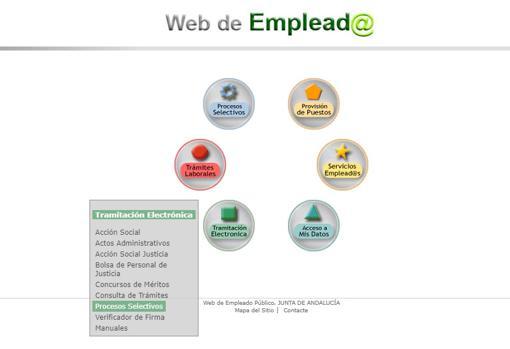 Web de Emplead@ desde la que se realiza la solicitud