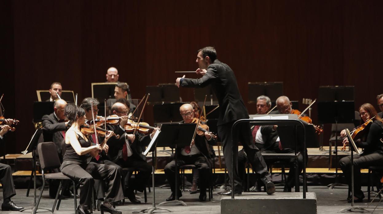 La Orquesta de Córdoba, durante un conferencia