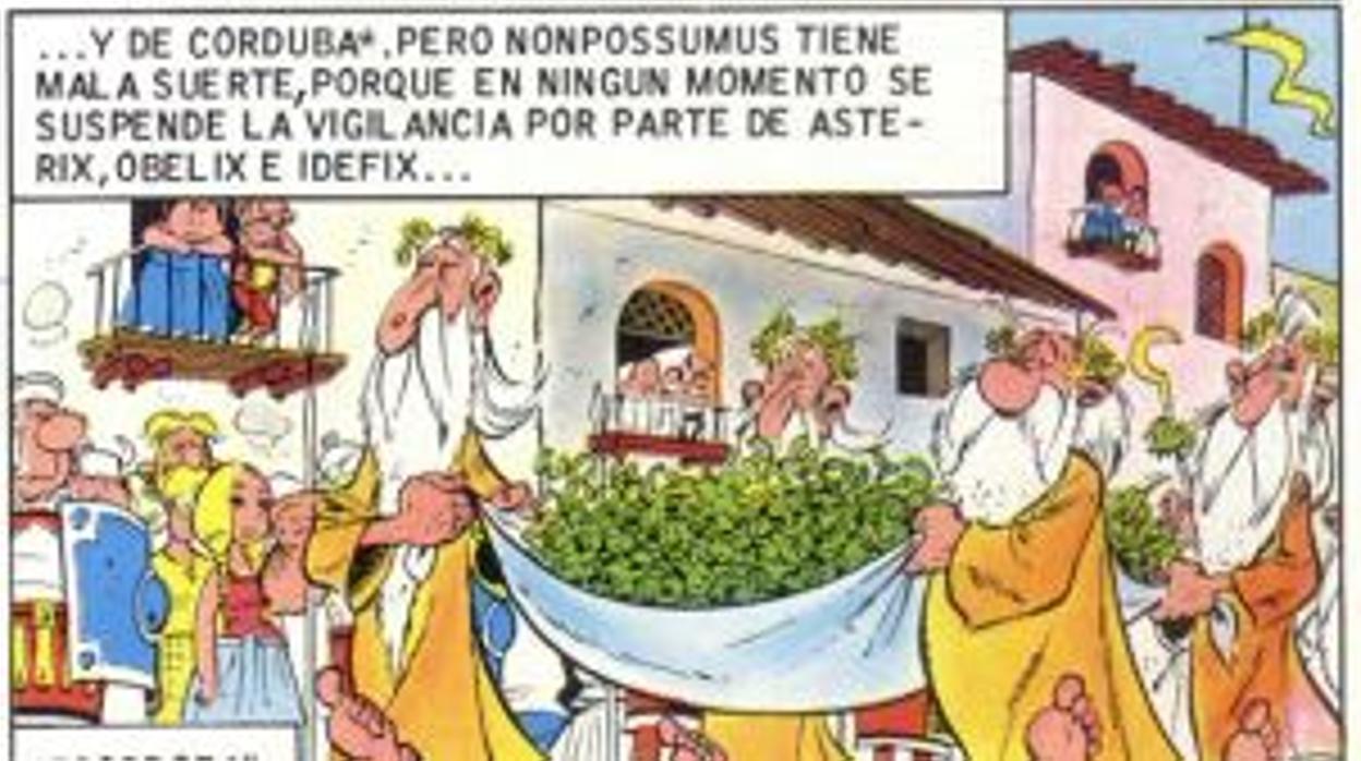 Viñeta en la que se muestra Córdoba