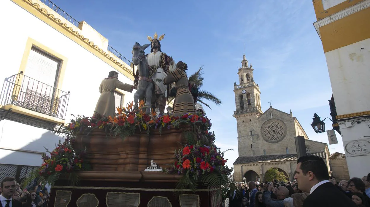 La Borriquita sale de San Lorenzo en el Domingo de Ramos del año pasado