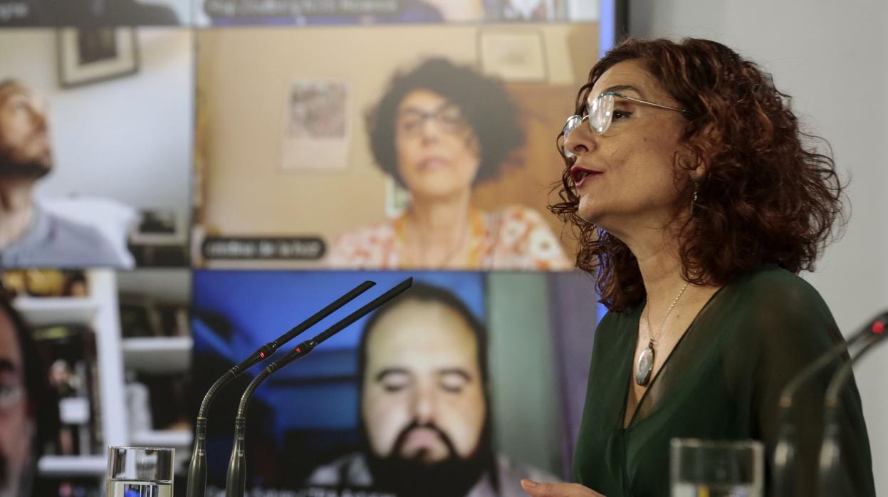 La ministra de Hacienda, María Jesús Montero, a quien se ha reprochado su acento andaluz