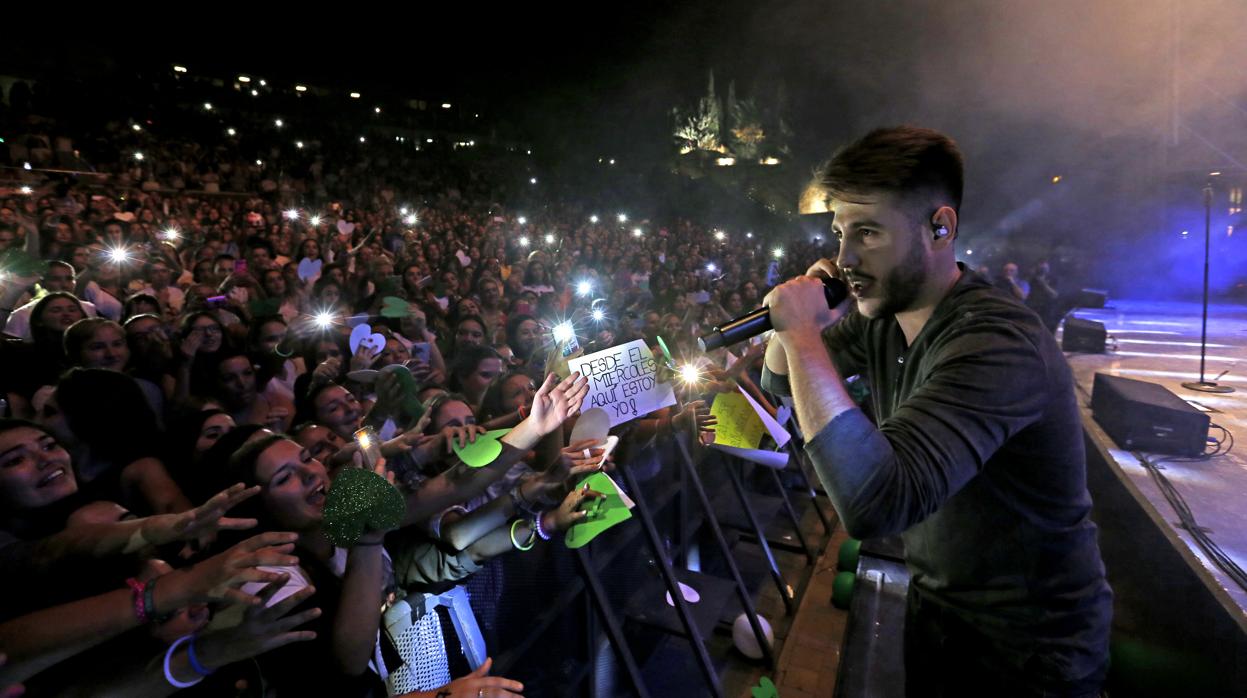 Antonio José, en el concierto que dio en la Axerquía en 2016