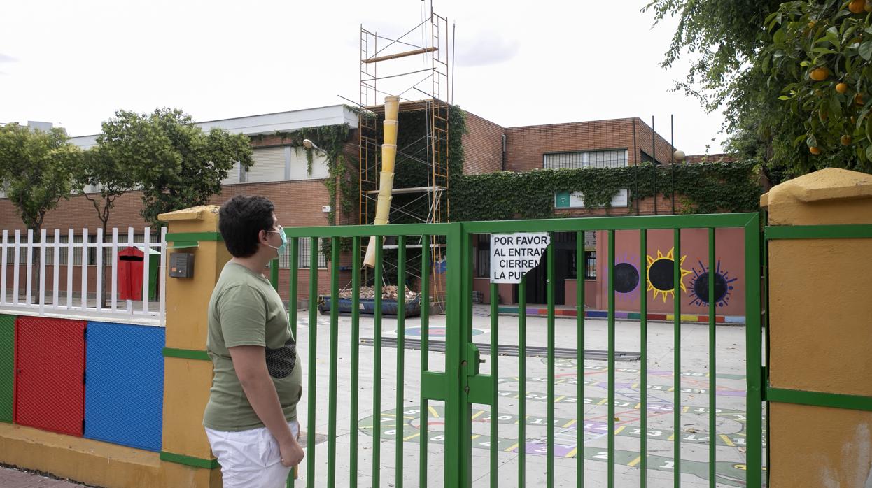 Obras de climatización del colegio Eduardo Lucena de Córdoba