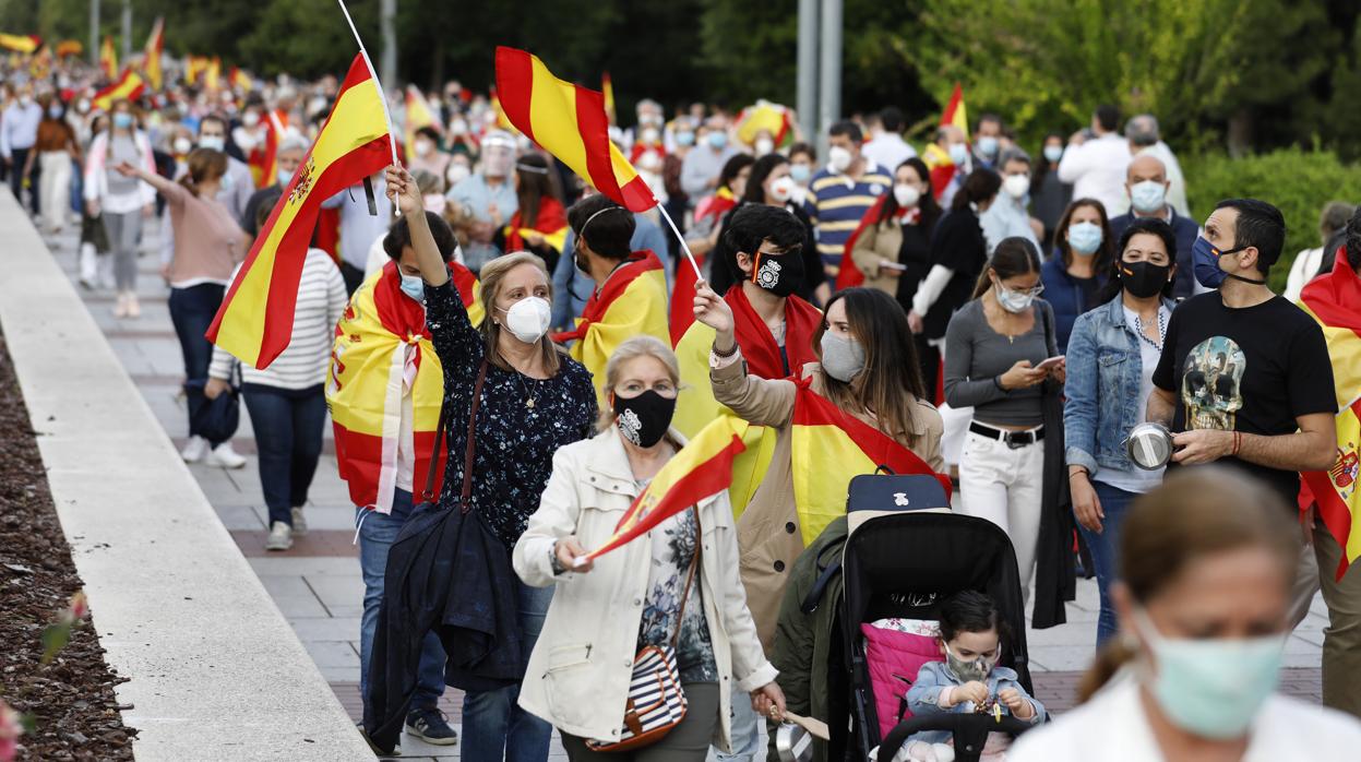 Centenares de personas protestan contra el Gobierno el domingo en Córdoba
