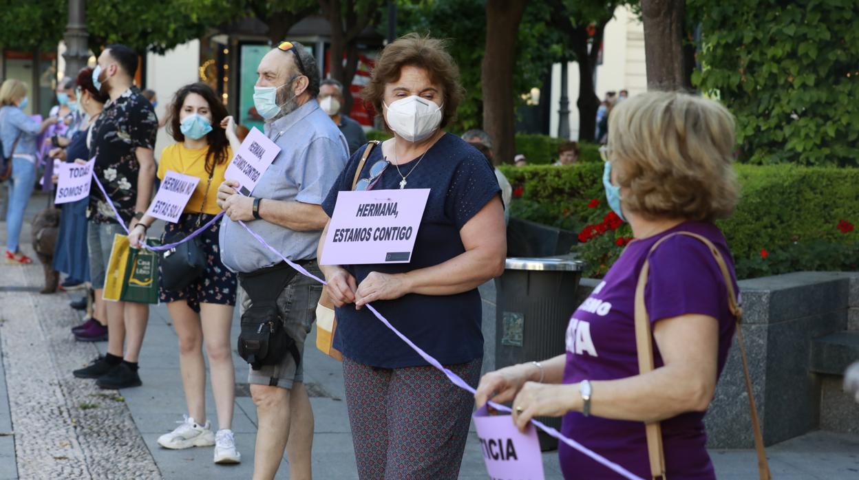 Manifiestación por la sentencia de La Manada por un caso de abusos en Pozoblanco