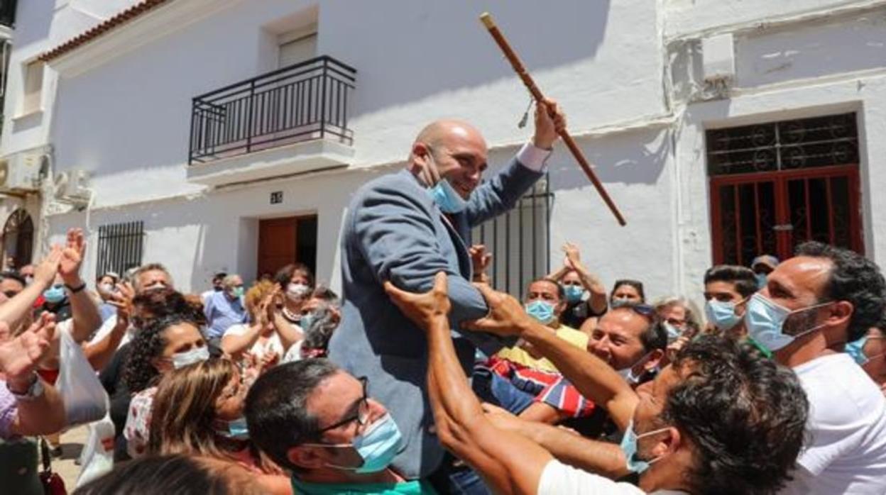 Landero, tras su toma de posesión por una moción de censura