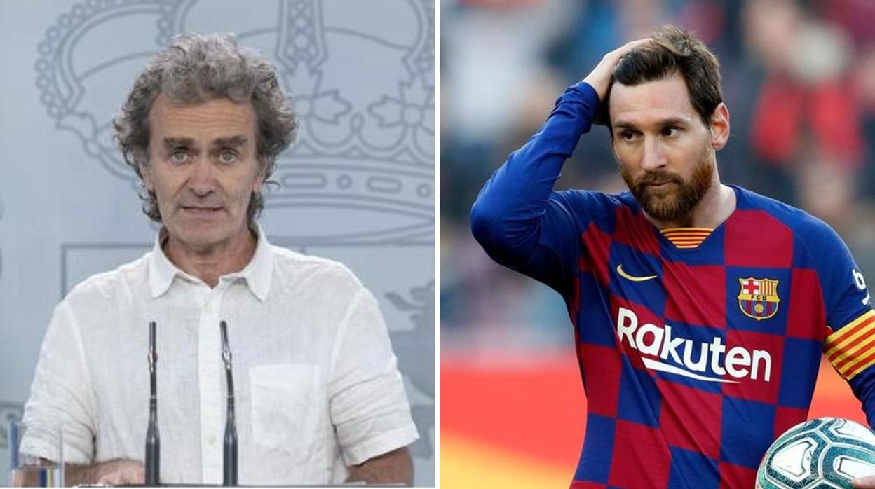 Fernando Simón y Leo Messi