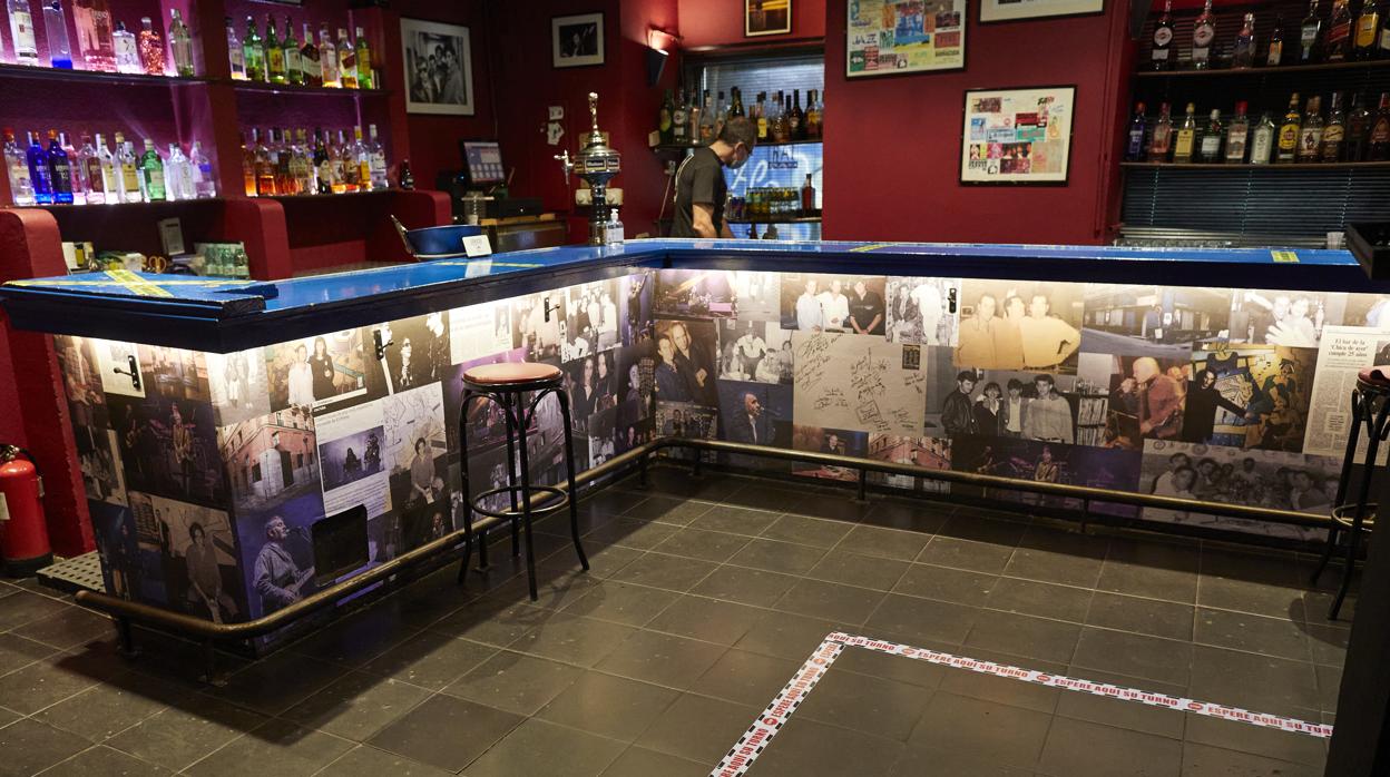Un bar de copas con medidas de seguridad anti Covid-19