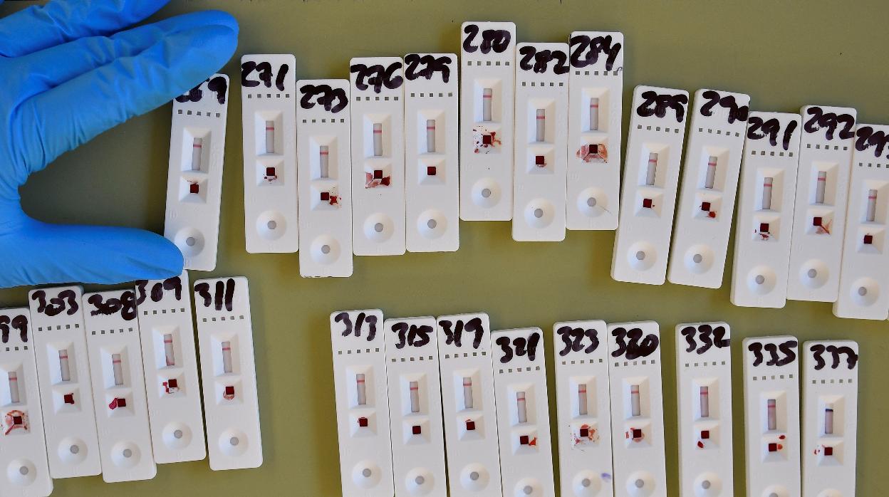 Pruebas de test rápidos realizados entre el profesorado de Almería