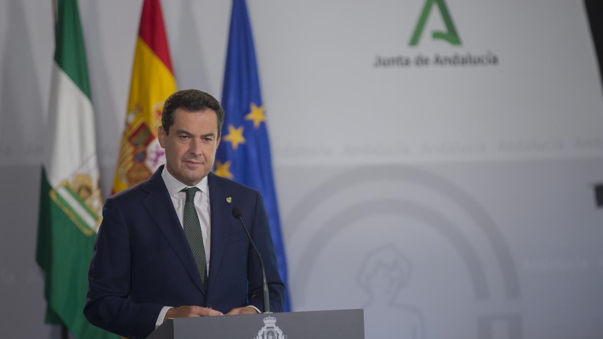 El presidente andaluz, Juanma Moreno