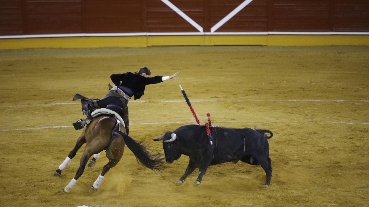 Lea Vicens, en un momento de su actuación en Priego de Córdoba