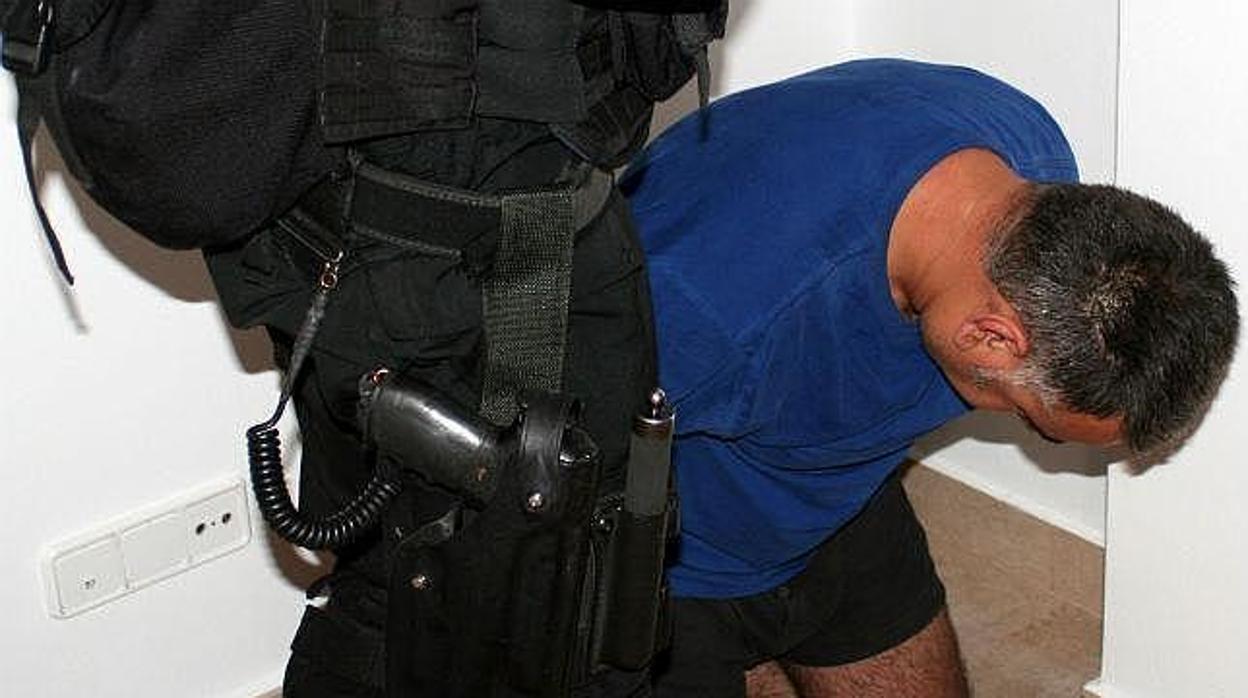 Momento de la detención de Christopher Kinahan en Estepona