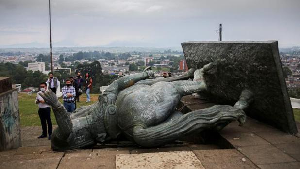 Colombia repondrá la estatua del conquistador cordobés Sebastián de Belalcázar derribada por los indígenas