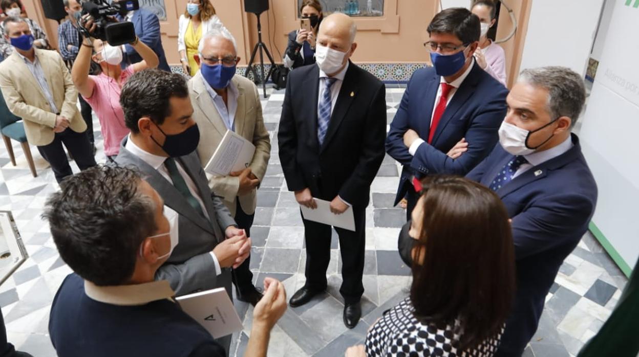 Firma del pacto de Educación en San Telmo