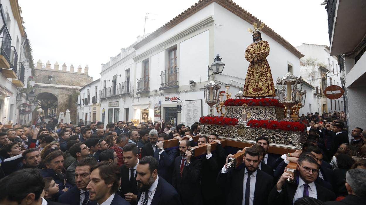 El Señor de la Sentencia, en el Vía Crucis de las Cofradías el 29 de febrero de 2020