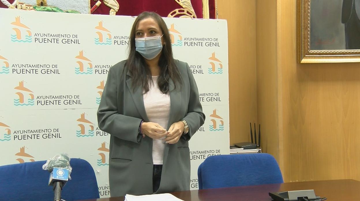 La edil de Hacienda, Ana María Carrillo, en la presentación de las ordenanzas fiscales para 2021