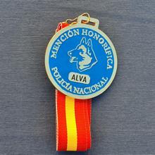 Medalla impuesta a Alva por sus servicios