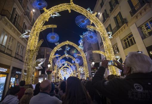 Alumbrado navideño en Málaga en 2019