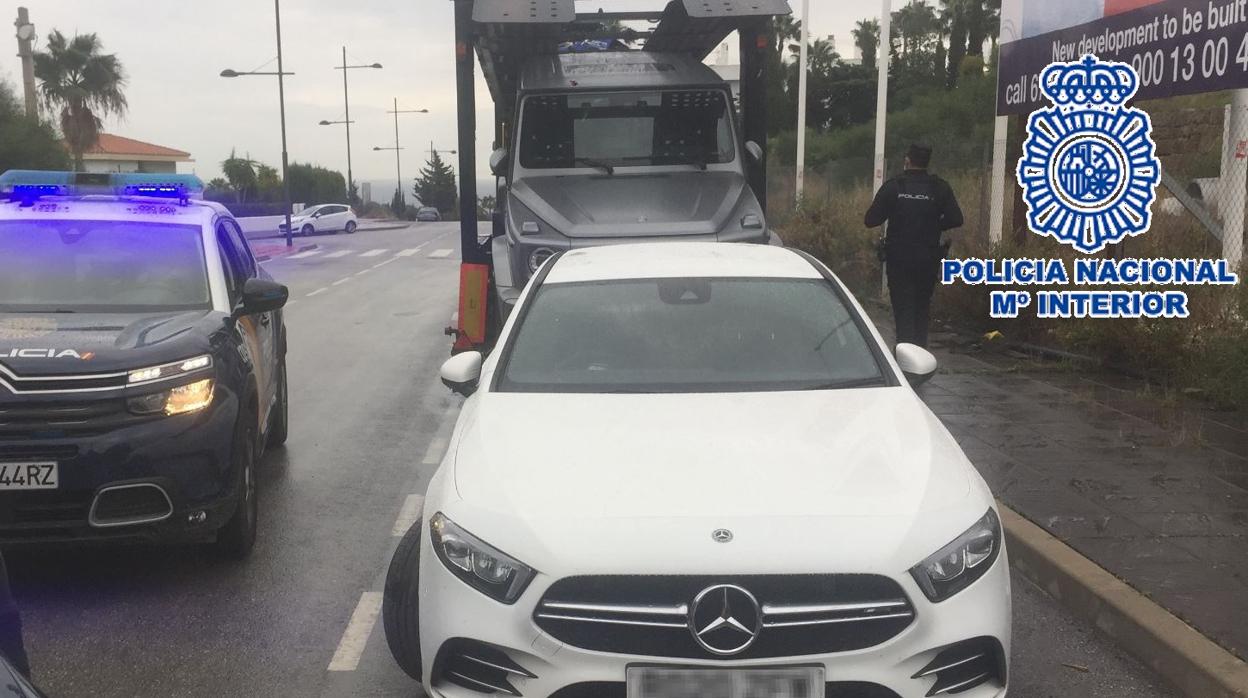 Incautación del coche en el que viajaba el supuesto asesino