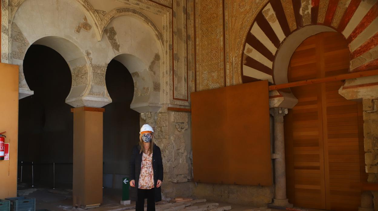 Estado actual del Salón Rico de Medina Azahara