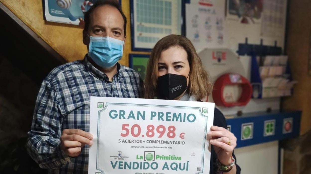 El sorteo de la Primitiva deja un segundo premio de 50.898 euros en Moriles
