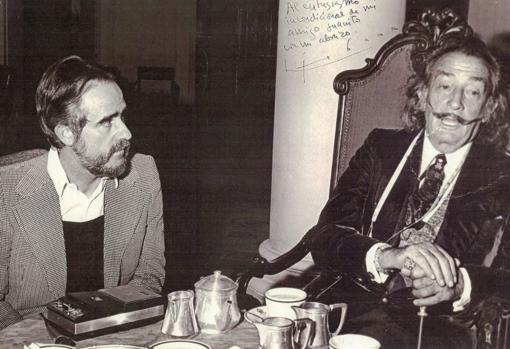 Ginés Liébana, con Salvador Dalí